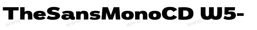 TheSansMonoCD W5字体转换 TheSansMonoCD W5字体转换